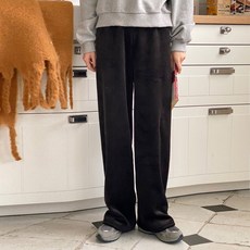 寶利媽 絲絨寬版燈芯絨孕婦鬆緊長褲 J073