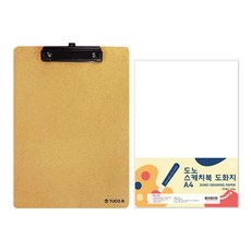 TUCO.B A4木製剪貼板剪貼板 + Dono A4 Art Dowon 125p, 1組
