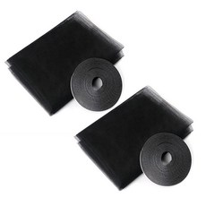 J Life Fine 安心魔鬼氈防蚊網 黑色, 2個