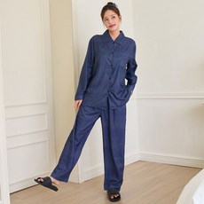 GLAM GONGGAM 情侶款咖啡因長袖睡衣家居服上下套裝