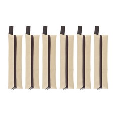 Bloom at home 便攜式素色餐具收納袋, 淺褐色的, 6個