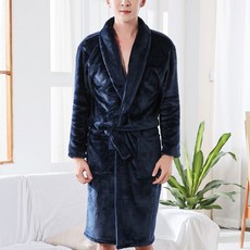 加厚中性浴袍 XXL, 海軍藍, 1個
