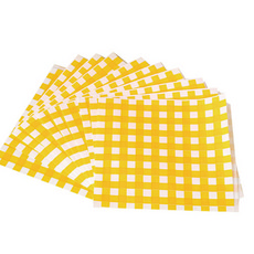 스미스 옐로우 체크 토스트 샌드위치 종이, 1개입, 50개