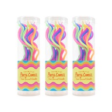 your Candle 纖細麻花系列蠟燭16入組, 3套, 霓虹混色