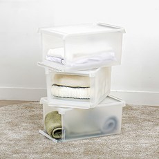 리빙앤트리 슬라이딩 리빙박스, 혼합색상, 3개