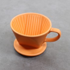 Dalsogum 陶瓷咖啡Kalita濾杯 手沖濾杯 橘色, 300ml, 1個, 單品