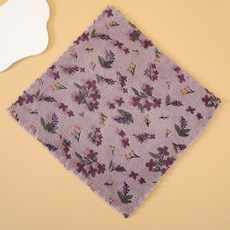 디어까사 극세사 다용도 양면 물흡수 클린 핸드 타월 30 x 30 cm, 퍼플플라워, 8개