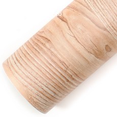 ROSEROSA 木紋飾條室內貼膜自黏帶貼紙 PG684, 米棕色, 寬 20cm x 長 30m