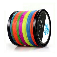 KHANZI 五色8股編織釣魚線 300m, 混色