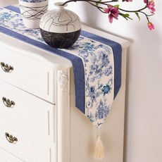 藍色園藝桌旗, 混合色, L