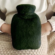 FUTURO LAB 附保暖套 PVC 熱水袋 綠色 1000ml, 1個