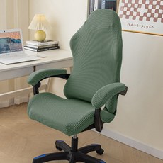 마켓플랜 심플 라인 의자 좌석커버 세트, 그린, 1개