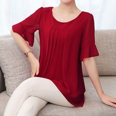 Alode 女款高貴雙層雪紡上衣