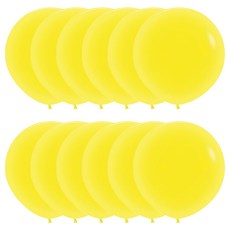 Sempertex 60cm 大型氣球, 黃色, 10個