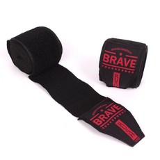 THEBRAVE Rush 拳擊手綁帶, 黑色, 2個