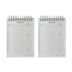 플레픽 프레스 A6 체크패드 타임플랜 만년형 2p, 내추럴