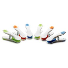 GHIDINI A字封口夾 6個, 1套, 混和顏色