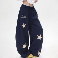 MarketA 女款星星刺繡運動褲 M263-0028