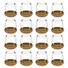 Mins Living 橡果造型椅腳套 圓形, 16個, 棕色