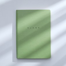 無印簡約素描空白筆記本 綠色 288頁, 1個, A5