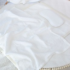 hwamo baby 孩童用3層紗布柔軟午睡被組, 象牙白