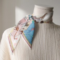 varvisu 100%絲綢 April 迷你領巾