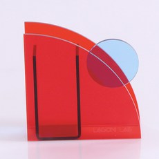 圖形壓克力花瓶 YT_RC076, 赤色夕陽