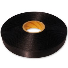 韓國KUMBI 高密度單面緞帶 20毫米, 30mm, 黑色, 1捲