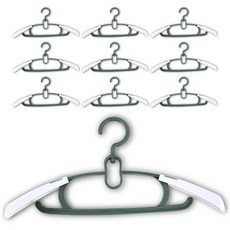 itgom 兒童用防滑衣架, 綠色, 10個