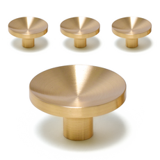 把手世界 黃銅簡約凹面 金色 大, 4個