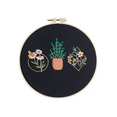 Enasoo 布料手工刺繡入門 十字繡DIY套組, 02, 1套