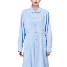 언헤브 깔끔한 간호사복 가운 라운드 긴팔