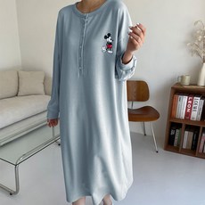 BORIMOM 孕婦鈕扣哺乳連身裙 ID418