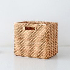 MARKET B SILON手工收納箱 手把型 B型, 天然, 1個