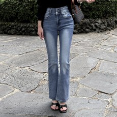 Invivid 女款 短版/基本/長版 提臀墊 高腰靴型丹寧褲 牛仔褲 H08K6_ij5694