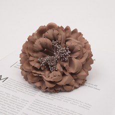 커튼묶기 장미 꽃 커텐집게 12.5cm, 플라워2 브라운, 2개