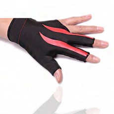 激戰高彈性三指撞球手套 左手, 紅色