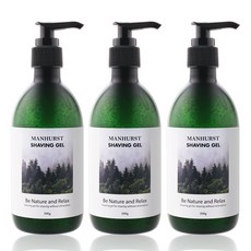 Manhurst 刮鬍凝膠, 300g, 3個