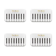 可愛簡約珪藻土杯墊 B39 4入, 款式 1