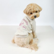 Grooming Dog 狗狗情侶裝 加州大學T, 1個, 燕麥色