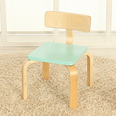 ilooiloo 孩童方形木椅, 薄荷色