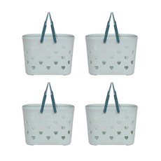 Reorderz 輕質衝心浴籃 綠色 24.5 x 17cm, 4個