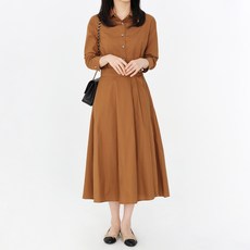 모이르벨라 브로우 카라 롱 원피스