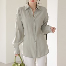 프렌치시크 여성용 통기성 라미네즈 텐셀 스트랩 블라우스