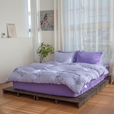 그래이불 국내 제조 부드러운 깅엄 체크 차렵이불 단품