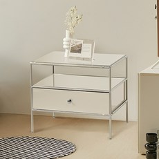 윌로우 저스틴 협탁 605 x 515 mm 방문설치, 연그레이, 1개