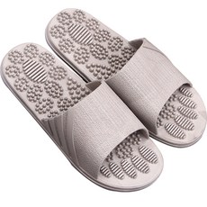 Tingall 健康指壓浴室拖鞋, 灰色