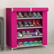 SAERON LAC 簡單鞋櫃 4 步 58 x 30 x 72cm, 亮粉色