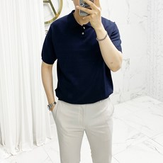 Adore Classic 男士鈕扣領針織短袖T恤