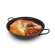 硬質雙耳湯鍋, 黑色, 22cm, 1個